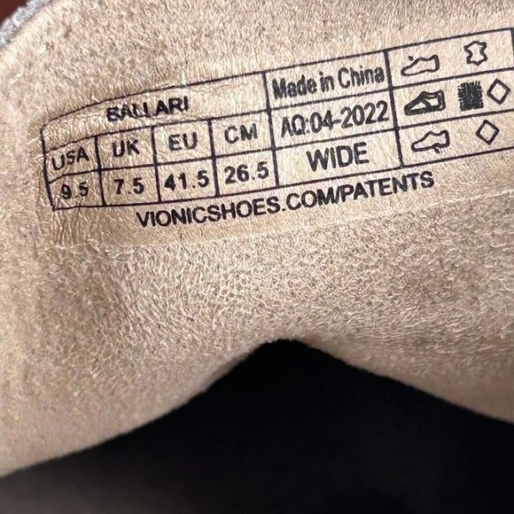 Vionic Ballari Gray Suede Oxfords Shoes US 9.5 Womens Lace-Up Combat Shoe - Picture 10 of 10